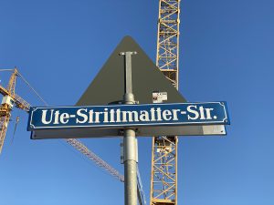 Straßenschild Ute-Strittmatter-Straße