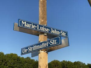 Straßenschilder Ute-Strittmatter-Straße/Marie-Luise-Jahn-Str.