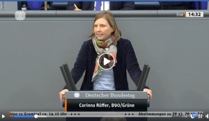 Corinna Rüffer im Bundestag am Rednerpult